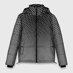 Куртка зимняя мужская Шестиугольная сетка, цвет: 3D-черный