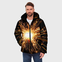 Куртка зимняя мужская Фейерверк души, цвет: 3D-черный — фото 2