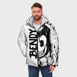 Куртка зимняя мужская BENDY - БЕНДИ БРЫЗГИ КРАСКИ, цвет: 3D-черный — фото 2