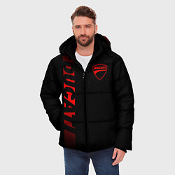 Куртка зимняя мужская DUCATI BLACK RED LINE, цвет: 3D-черный — фото 2