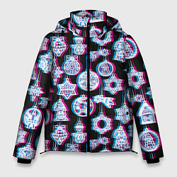 Куртка зимняя мужская Новогодний глюк, цвет: 3D-светло-серый