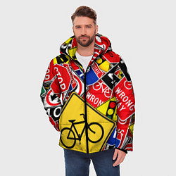 Куртка зимняя мужская Главная дорога, цвет: 3D-черный — фото 2
