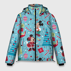 Мужская зимняя куртка Mickey and Minnie pattern