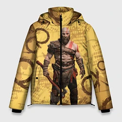Куртка зимняя мужская God of War Kratos Год оф Вар Кратос, цвет: 3D-красный