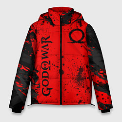 Куртка зимняя мужская God of War Брызги крови, цвет: 3D-красный