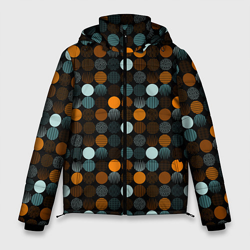 Мужская зимняя куртка Монохром / 3D-Светло-серый – фото 1