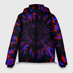 Куртка зимняя мужская Абстракция Стай, цвет: 3D-черный
