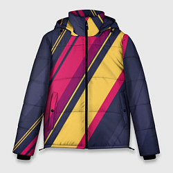 Куртка зимняя мужская Геометрический Строй, цвет: 3D-светло-серый