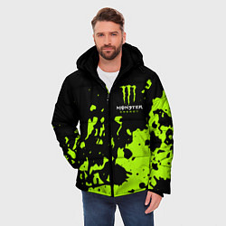 Куртка зимняя мужская Monster Energy green, цвет: 3D-черный — фото 2