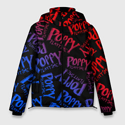 Куртка зимняя мужская POPPY PLAYTIME LOGO NEON, ХАГИ ВАГИ, цвет: 3D-черный