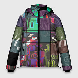 Куртка зимняя мужская Мир в квадрате, цвет: 3D-черный