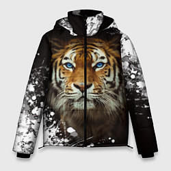 Куртка зимняя мужская Год тигра2022, цвет: 3D-черный