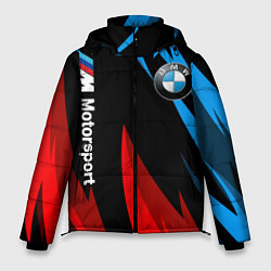 Куртка зимняя мужская BMW Логотип Узор, цвет: 3D-светло-серый
