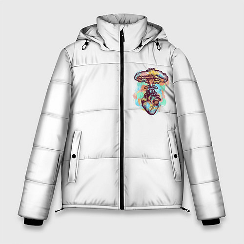 Мужская зимняя куртка Ядерное сердце / 3D-Светло-серый – фото 1