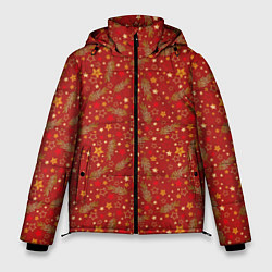 Куртка зимняя мужская Праздник 23 Февраля и День Победы 9 Мая, цвет: 3D-красный