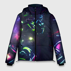 Куртка зимняя мужская Космическая битва, цвет: 3D-светло-серый