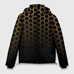 Куртка зимняя мужская Неоновая кольчуга Gold neon, цвет: 3D-черный