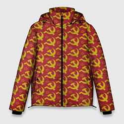 Куртка зимняя мужская Серп и Молот Коммунизм, цвет: 3D-черный