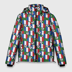 Куртка зимняя мужская Франция футбол, цвет: 3D-красный
