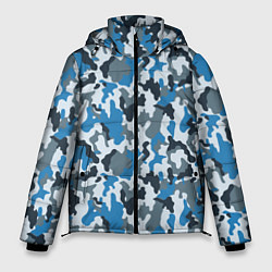 Куртка зимняя мужская Светло-Синий Камуфляж, цвет: 3D-светло-серый