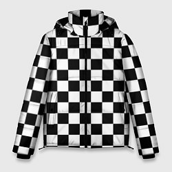 Куртка зимняя мужская Chess Squares Cubes, цвет: 3D-черный