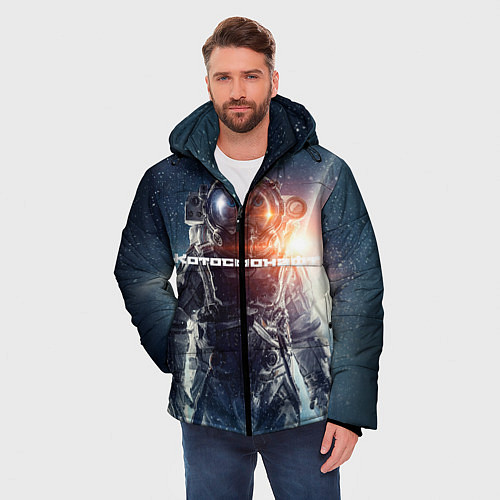 Мужская зимняя куртка Котосмонафт / 3D-Красный – фото 3
