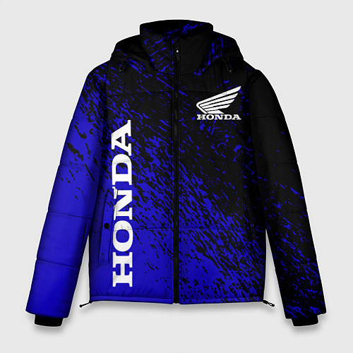 Мужская зимняя куртка Honda - Авто бренд / 3D-Светло-серый – фото 1