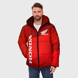 Куртка зимняя мужская Honda - Red, цвет: 3D-красный — фото 2