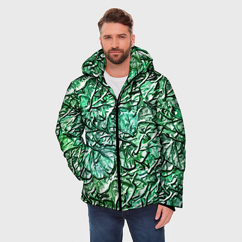 Мужская зимняя куртка Fashion pattern 2025 / 3D-Красный – фото 3