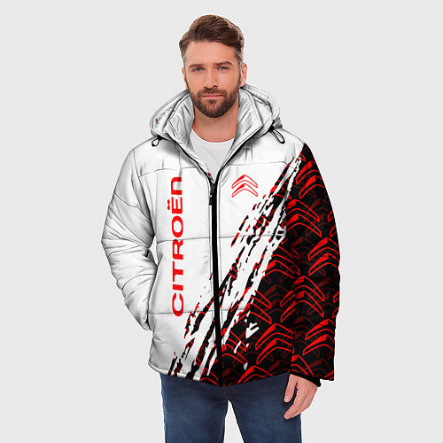 Мужская зимняя куртка Citroen ситроен / 3D-Красный – фото 3
