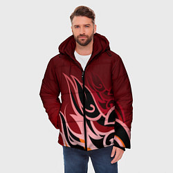 Куртка зимняя мужская ТОМА GENSHIN IMPACT, цвет: 3D-красный — фото 2