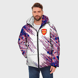 Куртка зимняя мужская Arsenal mikel arteta, цвет: 3D-светло-серый — фото 2