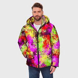 Куртка зимняя мужская Пиксельный камуфляж Диско, цвет: 3D-черный — фото 2