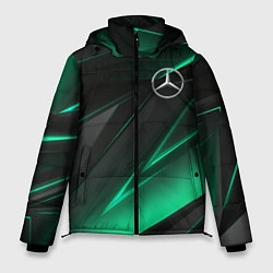 Куртка зимняя мужская MERCEDES-BENZ AMG NEON STRIPES PETRONAS, цвет: 3D-светло-серый