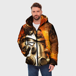 Куртка зимняя мужская Fallout - Arch Dornan, цвет: 3D-черный — фото 2