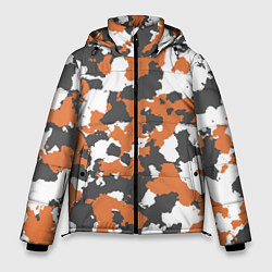 Куртка зимняя мужская Orange Camo, цвет: 3D-черный