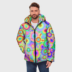 Куртка зимняя мужская Disco-Tie-Dye, цвет: 3D-черный — фото 2