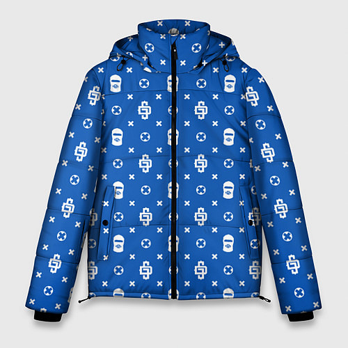 Мужская зимняя куртка Узор Blue Dope Ski Mask Camo Dope Street Market / 3D-Светло-серый – фото 1