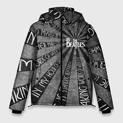 Куртка зимняя мужская Beatles черно-белый, цвет: 3D-черный