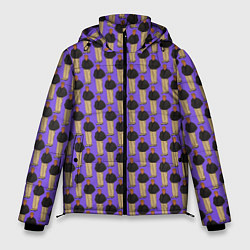 Куртка зимняя мужская Свидетель из Фрязино фиолетовый, цвет: 3D-светло-серый
