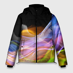 Куртка зимняя мужская Цветной дым Color pattern, цвет: 3D-красный