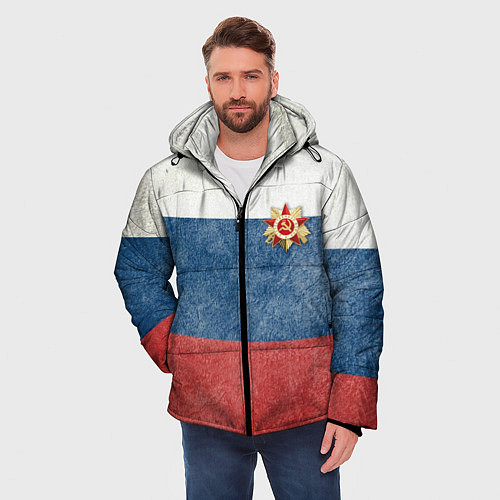 Мужская зимняя куртка Отечество! / 3D-Светло-серый – фото 3
