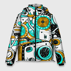 Куртка зимняя мужская ФОТОКАМЕРЫ НА ПОЗИТИВЕ, цвет: 3D-светло-серый