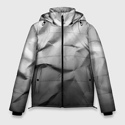 Куртка зимняя мужская Мятая бумага Текстура Crumpled Paper Texture, цвет: 3D-черный