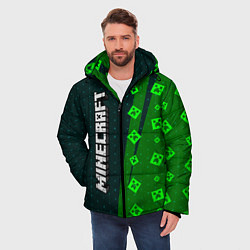 Куртка зимняя мужская МАЙНКРАФТ Графика, цвет: 3D-черный — фото 2