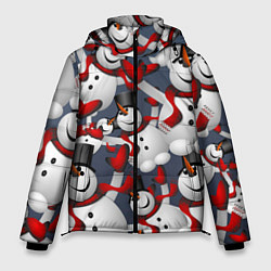Куртка зимняя мужская ВОЗДУШНЫЕ СНЕГОВИКИ, цвет: 3D-красный