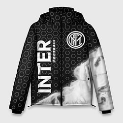 Куртка зимняя мужская INTER Football Пламя, цвет: 3D-черный