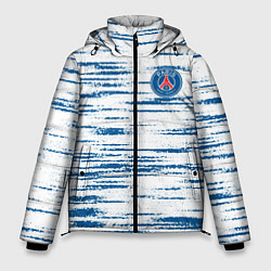 Куртка зимняя мужская Psg маленькое лого, цвет: 3D-светло-серый
