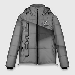 Куртка зимняя мужская Lexus - серая абстракция, цвет: 3D-черный