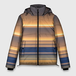 Куртка зимняя мужская Цветные линии colored lines, цвет: 3D-светло-серый